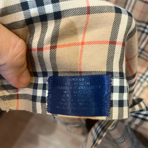 Burberry Beige and Black Plaid Button Down Shirt - Picture 4 of 9